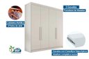 Ver imagem 5 de Guarda Roupa 4 Portas 3 Gavetas e Nantes Off White - Europa