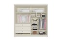 Ver imagem 3 de Guarda Roupa 4 Portas 3 Gavetas e Nantes Off White - Europa