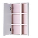 Ver imagem 3 de Armário para Banheiro Milano com Espelho MDP 42cm Branco e Rosa Pontto Lavabo