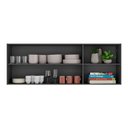 Ver imagem 4 de Armário de Cozinha Aéreo 150cm 2 Portas Veneza Multimóveis V3741 Preto