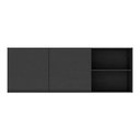 Ver imagem 5 de Armário de Cozinha Aéreo 150cm 2 Portas Veneza Multimóveis V3741 Preto