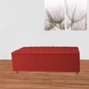 Ver imagem 2 de Calçadeira Recamier Estofada Diana Baú 90 Cm Solteiro Suede