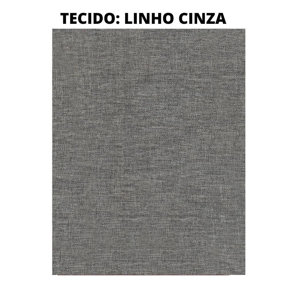 Kit 2 Poltronas Decorativa Mona Luxo Madeira Maciça Varias Cores:cinza - 4