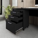 Ver imagem 4 de Gaveteiro Organizador 2 Gavetas e Espaço P/ Pastas F5 Office