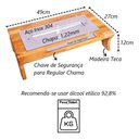 Ver imagem 4 de Lareira Portátil Ecológica Inox Aço 304 - 27l X 49l X 12a Cm Cinza