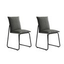 Ver imagem 1 de Conjunto 2 Cadeiras de Jantar Soft 1750 Carraro Grafite Preto