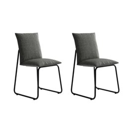 Conjunto 2 Cadeiras de Jantar Soft 1750 Carraro Grafite Preto - 1