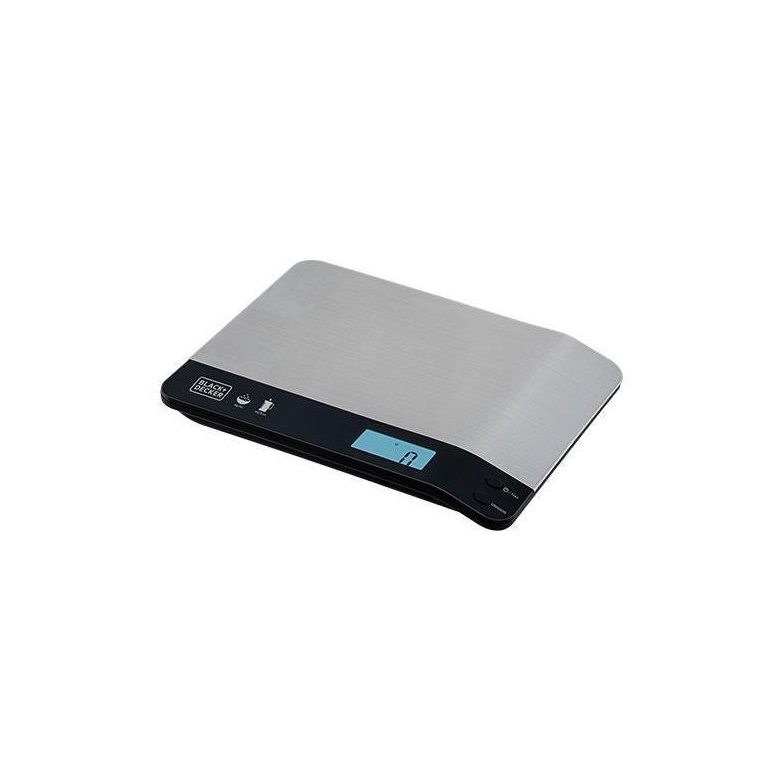 Balança de Cozinha Black & Decker Bc500, Prata, 5kg, Mede Litros, 110v
