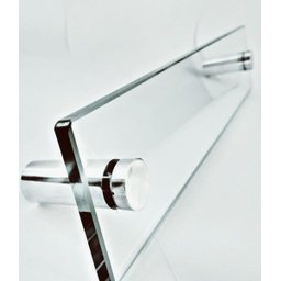 Toalheiro porta toalha de banho em vidro incolor - 3