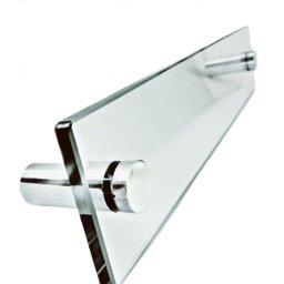 Toalheiro porta toalha de banho em vidro incolor - 1