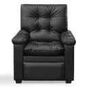 Ver imagem 2 de Poltrona Reclinável Imperador Couro Sintético Preto - Sofa Store