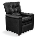 Ver imagem 3 de Poltrona Reclinável Imperador Couro Sintético Preto - Sofa Store