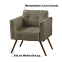Ver imagem 2 de Kit 02 Poltronas Decorativa Bia Couro Fendi