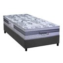 Ver imagem 1 de Cama Box Solteiro: Colchão Molas Masterpocket Ensacadas Paropas Supremo Gray + Base Crc Suede Gray