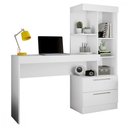 Ver imagem 1 de Mesa Para Estudo com Nichos e 2 Gavetas Lia Flex