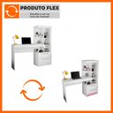 Ver imagem 3 de Mesa Para Estudo com Nichos e 2 Gavetas Lia Flex