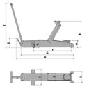 Ver imagem 3 de Macaco Hidráulico Bovenau, Tipo Jacaré, 2 Toneladas, Profissional - J2200