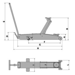Macaco Hidráulico Bovenau, Tipo Jacaré, 2 Toneladas, Profissional - J2200 - 3