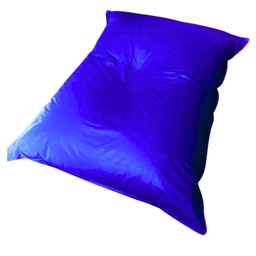 Puff Almofadão Retangular Almofadão Gigante Eventos Estofadão Aconchegante Cheio - Azul - 1