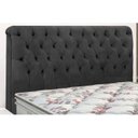 Ver imagem 4 de Cabeceira Cama Box Estofada Queen Queen Imperatriz Plus Suede Cinza - Simbal