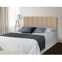 Ver imagem 1 de Cabeceira Modular Paris Veludo Solteiro 100 Cm 5 Modulos:bege