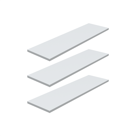 Kit 4 Prateleira Branca 70X20 + Suporte Flutuante Mdf  Organizadora Decoração Cozinha Banheiro Sala