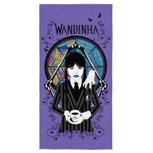 Toalha Aveludada Wandinha 70 Cm X 1,40 M Toque Aveludado e Macio