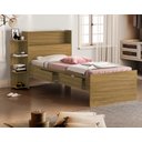 Ver imagem 6 de Cama Isa Solteiro de Mdf com Gavetas Nichos Lateral e Baú + Colchão D20
