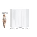Ver imagem 3 de Guarda- Roupa Modulado Roupeiro de Canto L 5 Portas 4 Gavetas Sapateira Versatille Yescasa