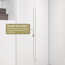 Ver imagem 6 de Guarda- Roupa Modulado Roupeiro de Canto L 5 Portas 4 Gavetas Sapateira Versatille Yescasa