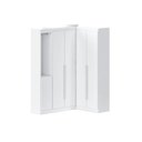 Ver imagem 2 de Guarda- Roupa Modulado Roupeiro de Canto L 5 Portas 4 Gavetas Sapateira Versatille Yescasa