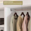 Ver imagem 7 de Guarda- Roupa Modulado Roupeiro de Canto L 5 Portas 4 Gavetas Sapateira Versatille Yescasa