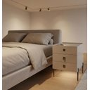 Ver imagem 3 de Mesa de Cabeceira Multifuncional Smart Pro-max: Carregador por Indução, Led, Biometria e Gavetas Sof
