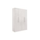 Ver imagem 1 de Guarda Roupa Solteiro Ubatuba 4 Portas 3 Gavetas 15mm - Valverde: Branco Neve