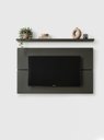 Ver imagem 2 de Painel para TV com Prateleira 150cm Retro MDF Verde Dallas - On Móveis