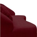 Ver imagem 7 de Namoradeira Sofá Feijão Cancún 150cm Orgânica Suede Marsala