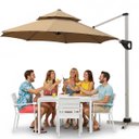 Ver imagem 6 de Ombrelone Guarda Sol Tenda Praia Piscina Verao Sol Varanda Deck Quintal Area Lazer Casa Veraneio Pou