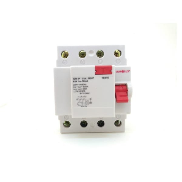 Interruptor Diferencial Residual IDR 63A 30mA Tetrapolar - 1