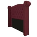 Ver imagem 3 de Kit Cabeceira 90 cm Suede + Calçadeira Madrid Bordô