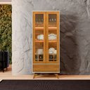 Ver imagem 3 de Cristaleira Adega Reflecta 2 Portas de Vidro C/ Led - Mavaular Off White/naturalle