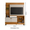 Ver imagem 4 de Estante para Tv até 50 Polegadas Alagoas Nature/off White - Linea Brasil