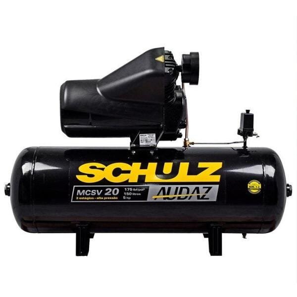 Compressor de Ar Schulz Audaz, 5 HP, Trifásico - MCSV20/150 - 2