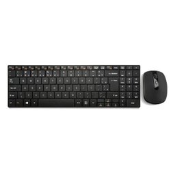 Teclado e Mouse Wireless Multilaser Sem Fio 2.4 Ghz Ultra Slim Multimídia - Preto - 1
