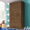Roupeiro Pequeno 4 Portas Infantil Castanho Wood Mia Jm Móveis - 1