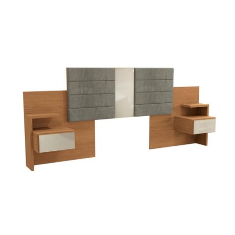 Painel Cama Box Madeirado Cor Canela Casal/queen G290 2gavs Canela - Kappesberg