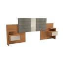 Ver imagem 1 de Painel Cama Box Madeirado Cor Canela Casal/queen G290 2gavs Canela - Kappesberg