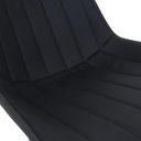 Ver imagem 3 de Kit 3 Cadeiras de Cozinha Sala Jantar Taina Chicago Preto Assento Estofado Design Anatômico