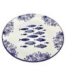Jogo Prato Raso Jantar 10 Pessoas 10pçs Peixe Mar Praia 26cm - 4