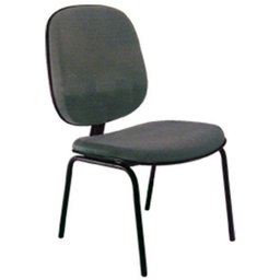 Cadeira Diretor Sem Braços Base Fixa com 4 Pés Linha Uno - 1