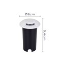 Ver imagem 4 de Embutido de Solo Led Nordecor Zola 6154 1w Bivolt Branco 3000k Luz Amarela 3000k Luz Amarela 6154